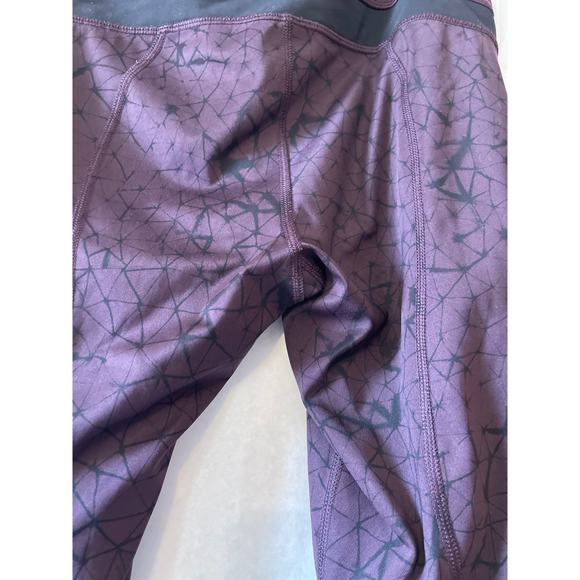 Lululemon Inspire Full On Luxtreme Mesh Star Crushed Black Cherry Size 6 - Picture 6 of 8